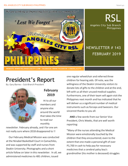 President's Report