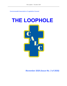 The Loophole – November 2020