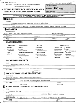 Iational Register of Historic Places Inventory -- Nomination Form