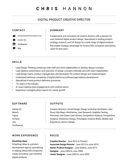 Chris Hannon Resume OCT.2019