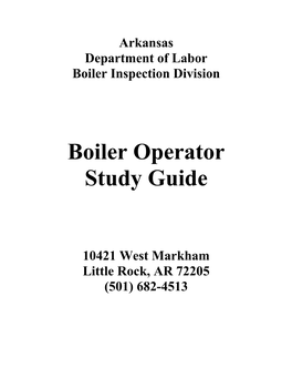 Boiler Operator Study Guide