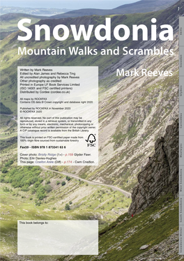 Mountain Walks and Scrambles