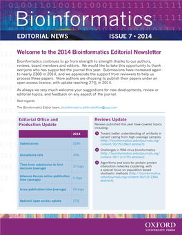 Editorial News Issue 7 • 2014