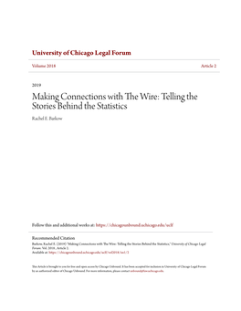 Making Connections with the Wire: Telling the Stories Behind the Statistics