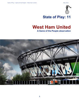 West Ham United May 2021