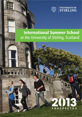 International Summer School at the University of Stirling, Scotland