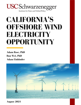 California's Offshore Wind Electricity Opportunity