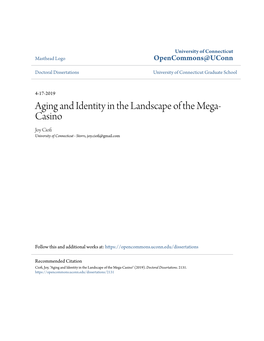 Aging and Identity in the Landscape of the Mega-Casino" (2019)