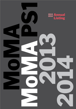 FY2014 Annual Listing
