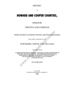 History of Howard and Cooper Counties