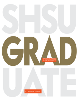 Sam Houston State University 2020 Spring-Summer Commencement Program