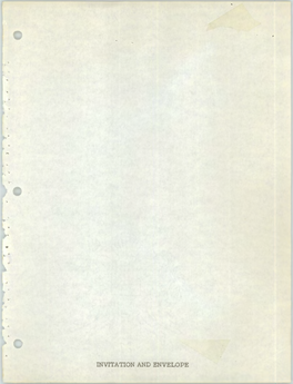 Invitation Packet (1964)
