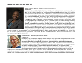 Deliver for Good Kenya: Launch Event Speaker Bios