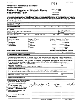 National Register of Historic Places Registration Form