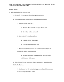 Chapter Fourteen: “Smells Like Teen Spirit”: Hip-Hop, “Alternative” Music, and the Entertainment Business