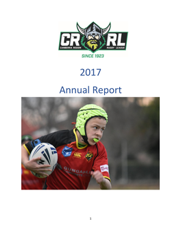 2017 Annual Report the 2017 CRJRL Annual Report