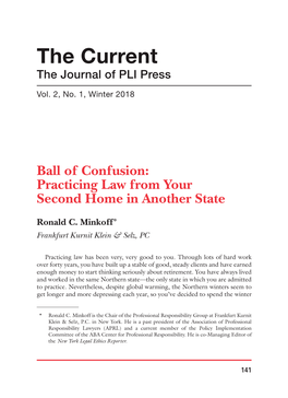 The Current the Journal of PLI Press