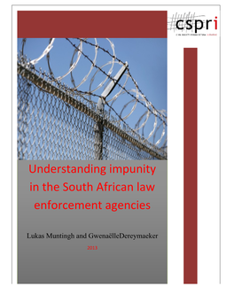 Understanding Impunity in the South African Law Enforcement Agencies