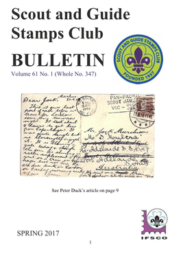 Scout and Guide Stamps Club Bulletin, 2017