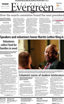 Speakers and Volunteers Honor Martin Luther King Jr