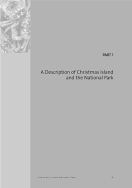 Christmas Island National Park Management Plan