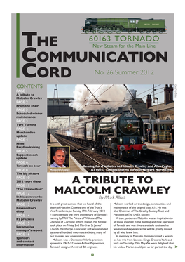 The Communication Cord a Tribute to Malcolm