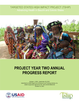 Project Year Two Annual Progress Report