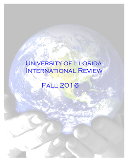 University of Florida International Review Fall 2016