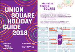 Union Square Holiday Guide 2018