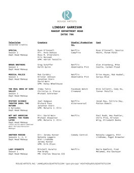 Lindsay Garrison Resume