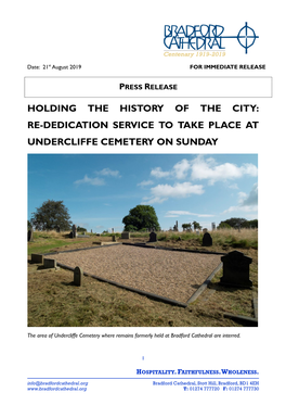 Holding the History of the City: Re-Dedication Service to Take Place at Undercliffe Cemetery on Sunday