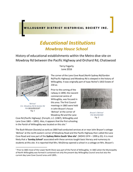 Short History of Educational Establishments on the Dive Site2
