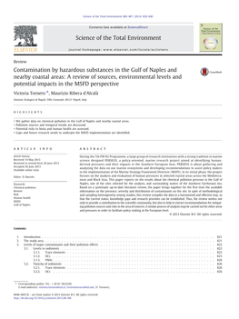 Contamination by Hazardous Substances in the Gulf Of