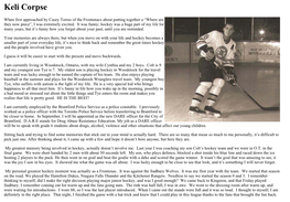 Keli Corpse | the Kingston Frontenacs Page 1 of 5