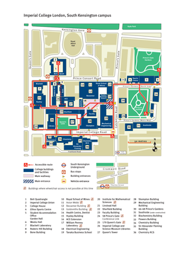 Imperial College London, Campus Maps