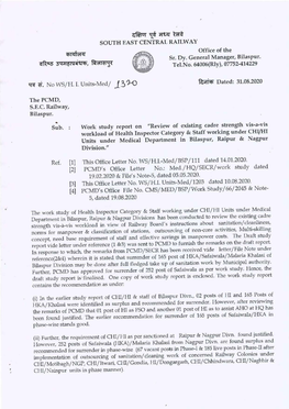 South East Central Railway a Work Study Report