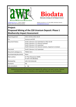 Biodiversity Impact Assessment