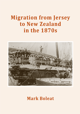 Migration from Jersey to New Zealand in the 1870S