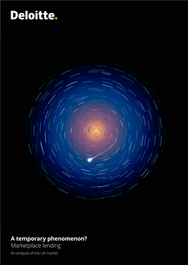 Marketplace Lending | a Temporary Phenomenon?