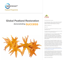 Global Peatland Restoration Cris, R