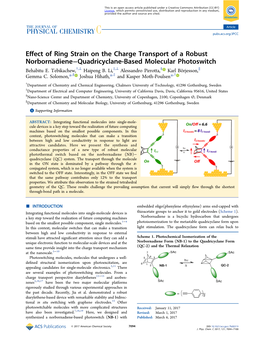 Effect of Ring Strain on the Charge Transport of a Robust