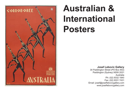 Australian & International Posters