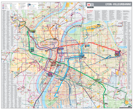 Plan Du Réseau TCL De Lyon Villeurbanne