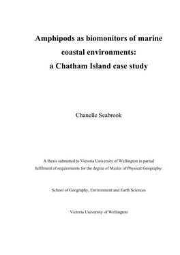 A Chatham Island Case Study