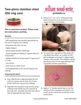 Two-Piece Stainless Steel JDG Ring Core 3