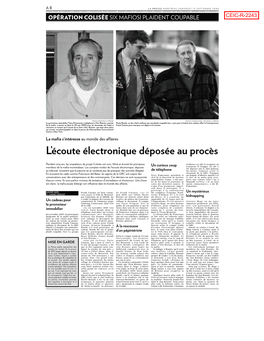 CEIC-R-2243 : La Presse, La Mafia S'intéresse Au Monde Des Affaires