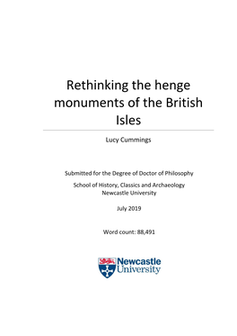 Rethinking the Henge Monuments of the British Isles