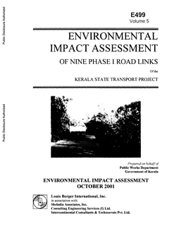 3 Kerala State Transport Project EIA for Nine Phase I Roads