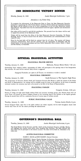 1969 Democratic Victory Dinner