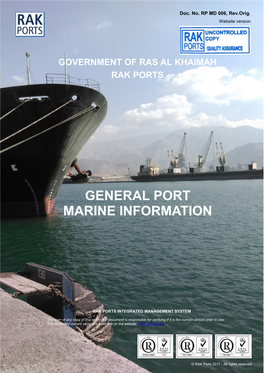 General Port Marine Information
